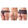 Slip perizoma tanga sexy in pizzo nero 3pz Slip perizoma tanga sexy in pizzo nero 3pz