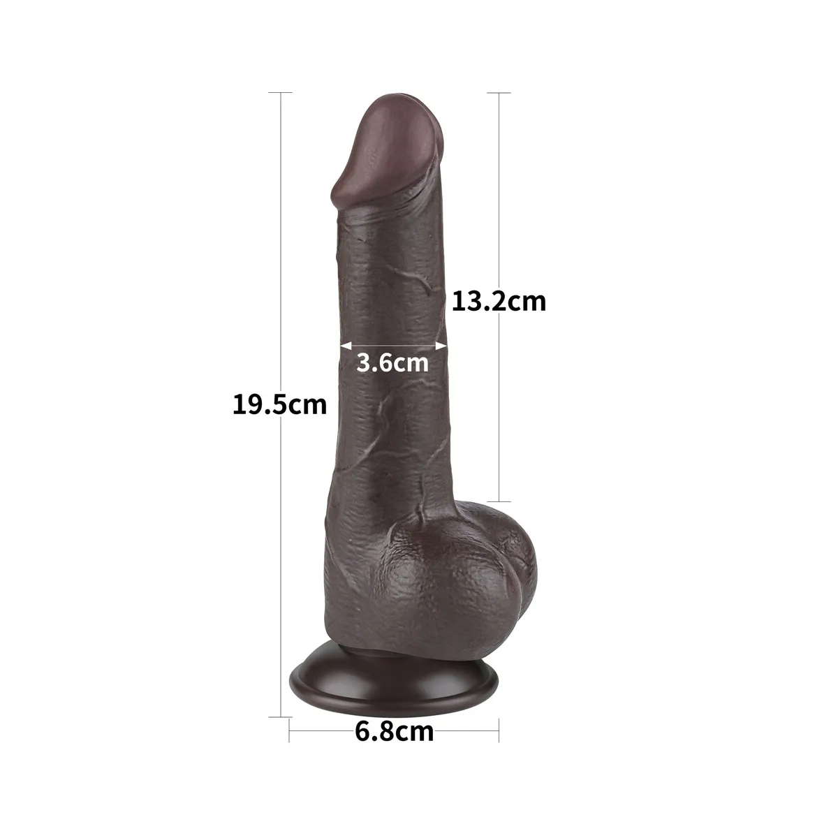 Dildo Realistico effetto pelle Kalyor 19.5 cm Dildo Realistico effetto pelle Kalyor 19.5 cm