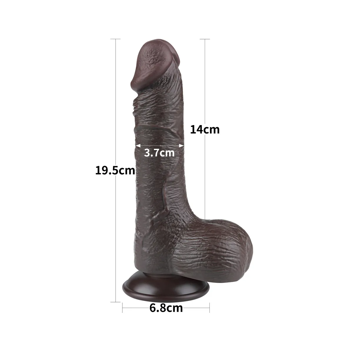 Dildo Realistico effetto pelle Ryken 19.5 cm Dildo Realistico effetto pelle Ryken 19.5 cm