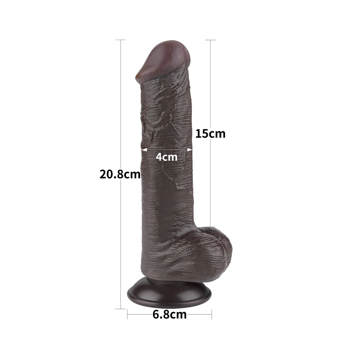 Dildo Realistico effetto pelle Varnok 21 cm Dildo Realistico effetto pelle Varnok 21 cm