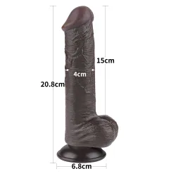 Dildo Realistico effetto pelle Varnok 21 cm Dildo Realistico effetto pelle Varnok 21 cm