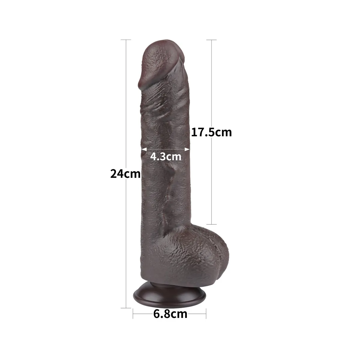 Dildo Realistico effetto pelle Xandor 24 cm Dildo Realistico effetto pelle Xandor 24 cm