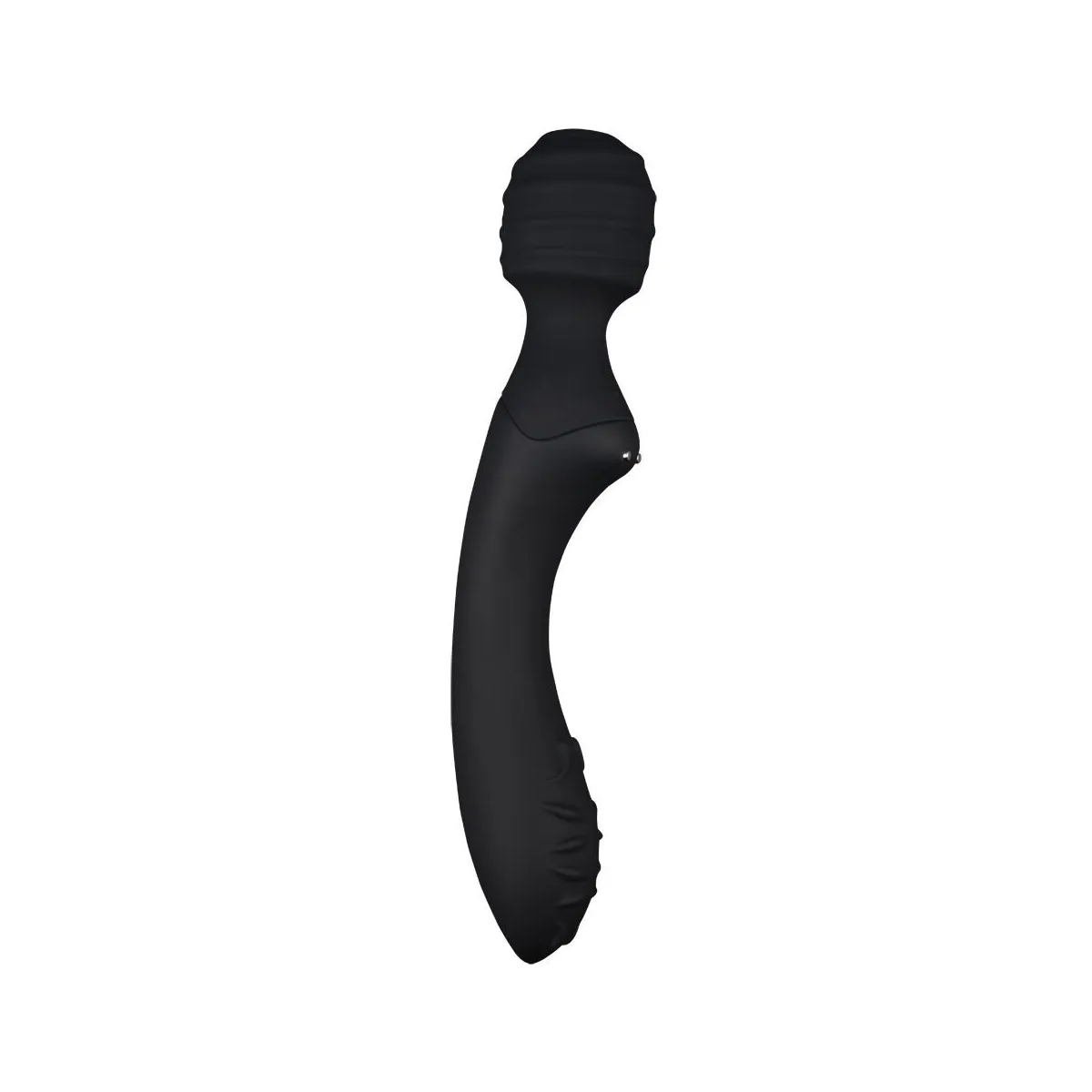Vibratore Wand doppio piacere nero 22 cm Vibratore Wand doppio piacere nero 22 cm