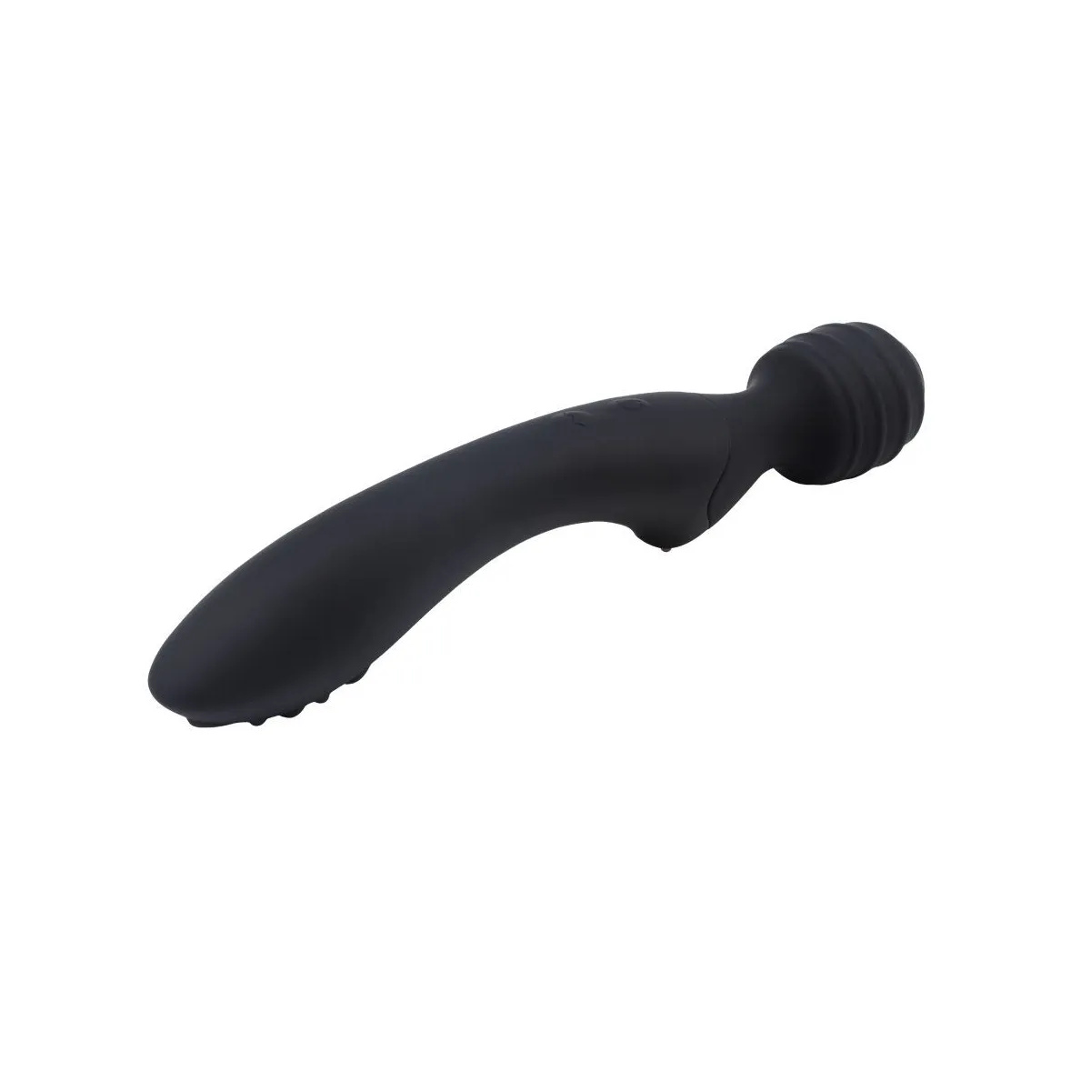 Vibratore Wand doppio piacere nero 22 cm Vibratore Wand doppio piacere nero 22 cm