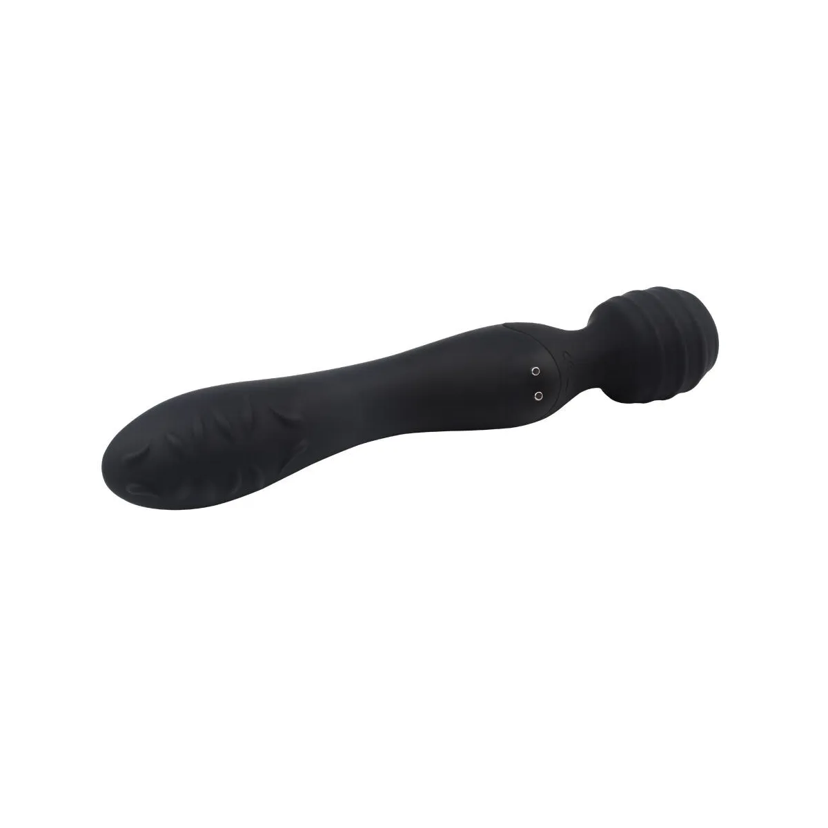 Vibratore Wand doppio piacere nero 22 cm Vibratore Wand doppio piacere nero 22 cm