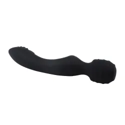 Vibratore Wand doppio piacere nero 22 cm Vibratore Wand doppio piacere nero 22 cm