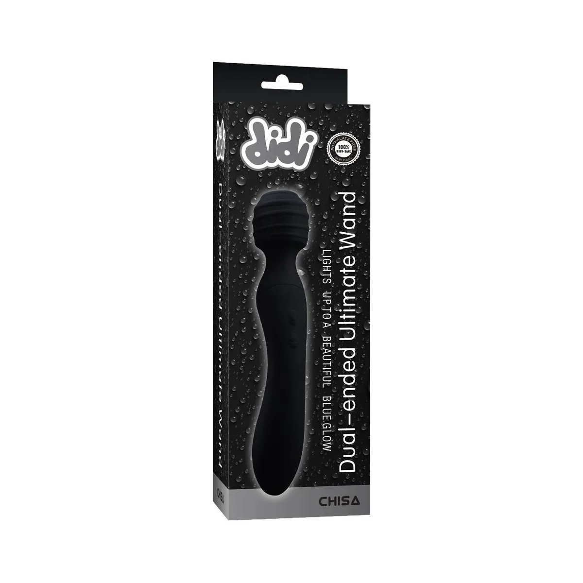 Vibratore Wand doppio piacere nero 22 cm Vibratore Wand doppio piacere nero 22 cm