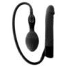 Fallo vibrante gonfiabile nero in silicone