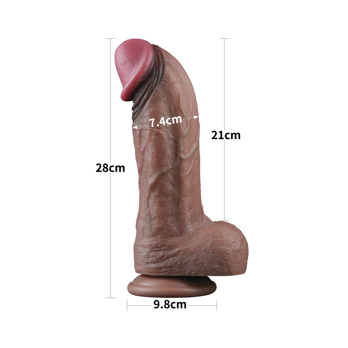 Dildo Maxi realistico XXL Virel 28 cm Dildo Maxi realistico XXL Virel 28 cm