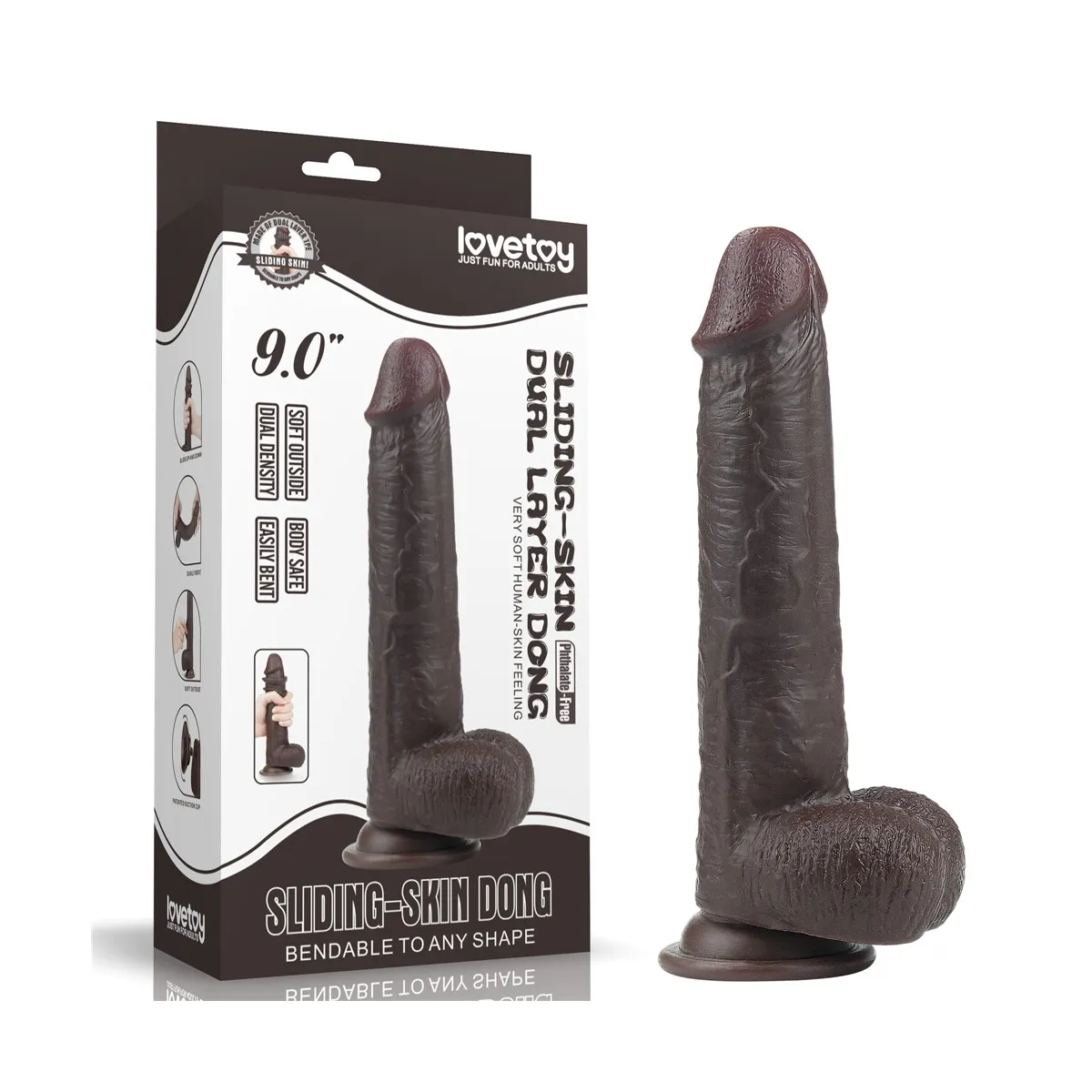 Dildo Realistico effetto pelle Valtrix 23 cm Dildo Realistico effetto pelle Valtrix 23 cm