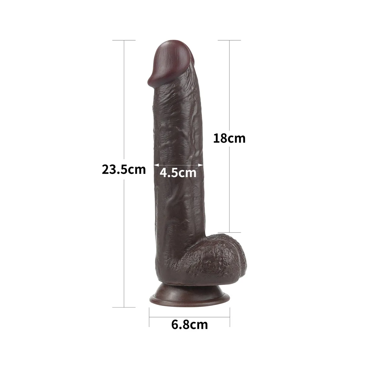 Dildo Realistico effetto pelle Ravien 23,5 cm Dildo Realistico effetto pelle Ravien 23,5 cm