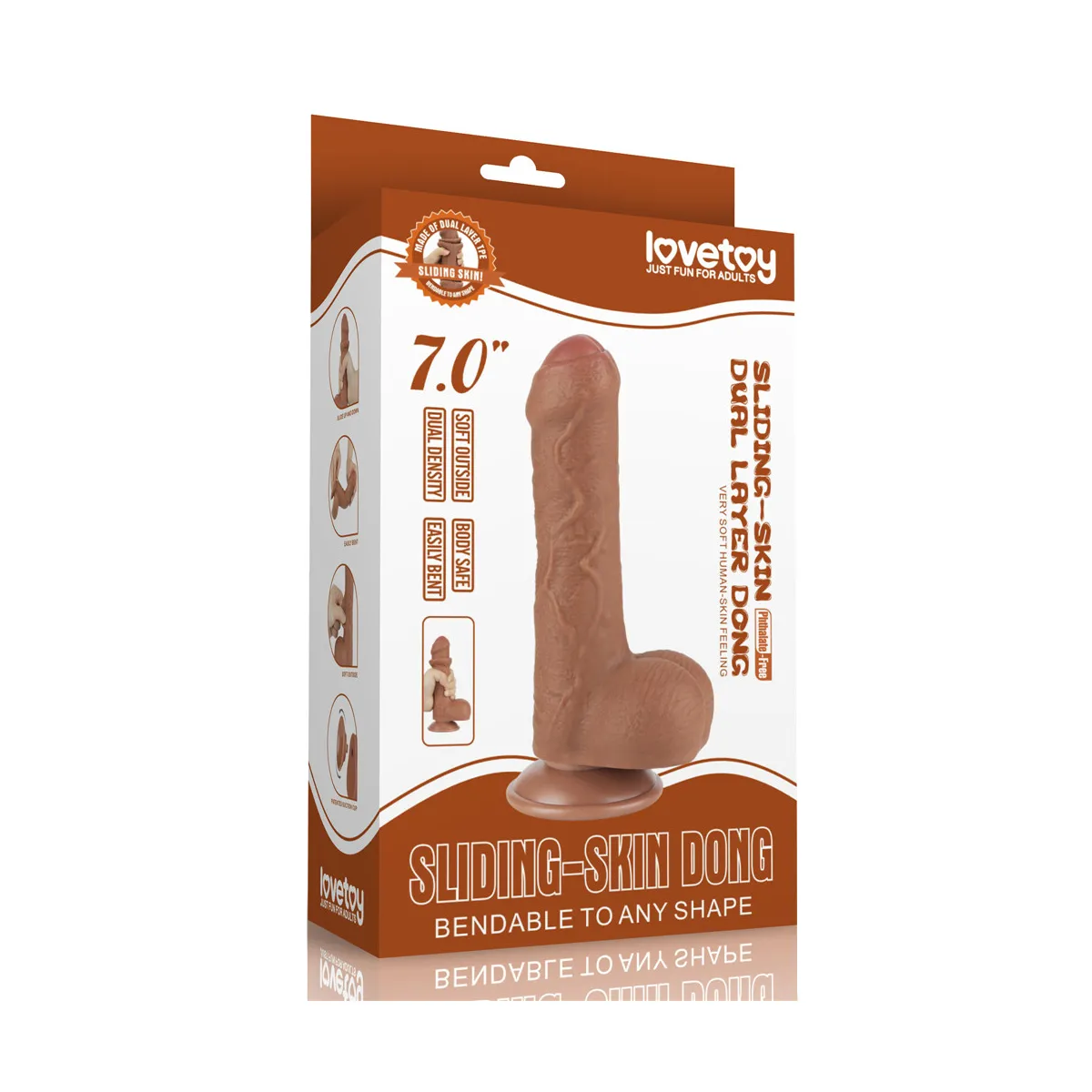 Dildo Realistico effetto pelle Kite 18,3 cm