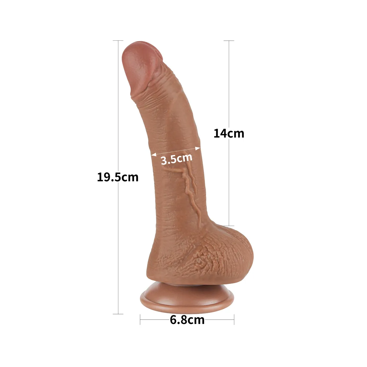 Dildo Realistico con ventosa Finn 19,5 cm Dildo Realistico con ventosa Finn 19,5 cm