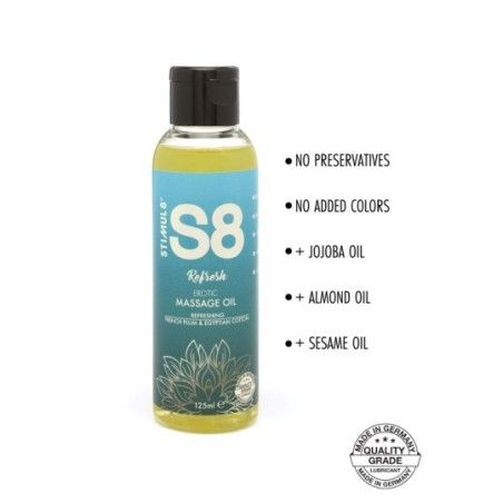 Olio massaggio erotico 125 ml Refresh S8