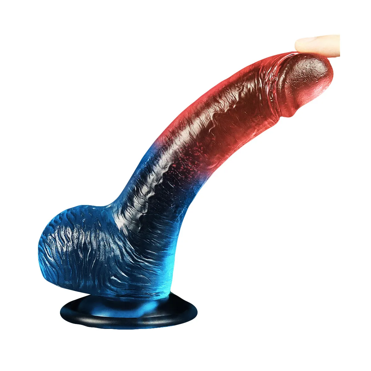 Dildo Realistico bicolor velvet touch 19 cm Dildo Realistico bicolor velvet touch 19 cm