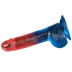Dildo Realistico bicolor velvet touch 19 cm Dildo Realistico bicolor velvet touch 19 cm