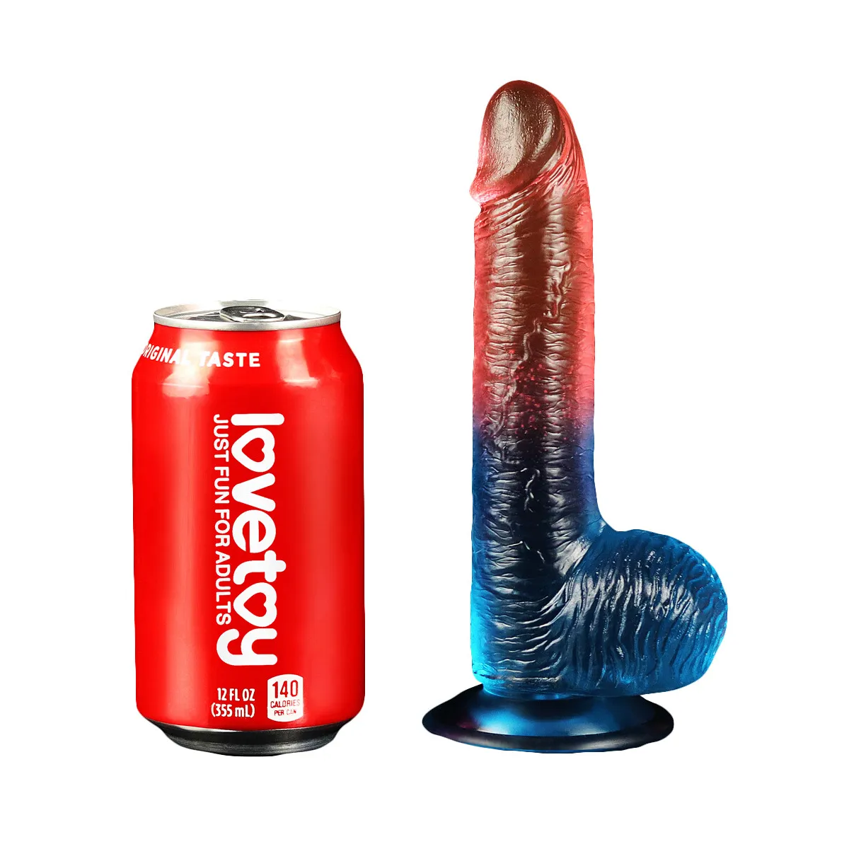 Dildo Realistico bicolor velvet touch 19 cm Dildo Realistico bicolor velvet touch 19 cm