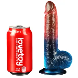 Dildo Realistico bicolor velvet touch 19 cm Dildo Realistico bicolor velvet touch 19 cm