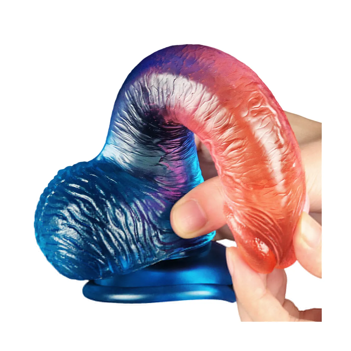 Dildo Realistico bicolor velvet touch 19 cm Dildo Realistico bicolor velvet touch 19 cm