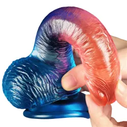 Dildo Realistico bicolor velvet touch 19 cm Dildo Realistico bicolor velvet touch 19 cm