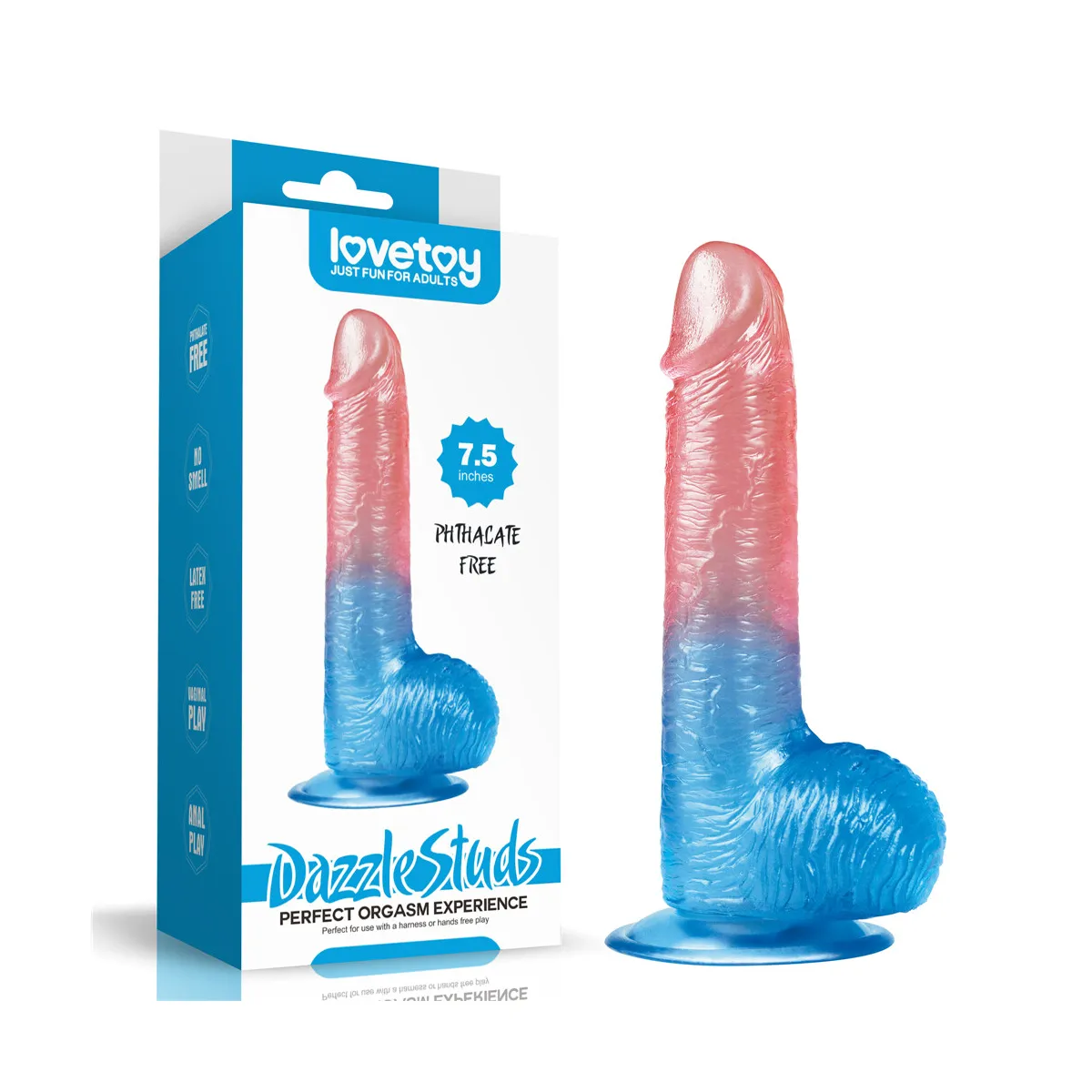 Dildo Realistico bicolor velvet touch 19 cm Dildo Realistico bicolor velvet touch 19 cm