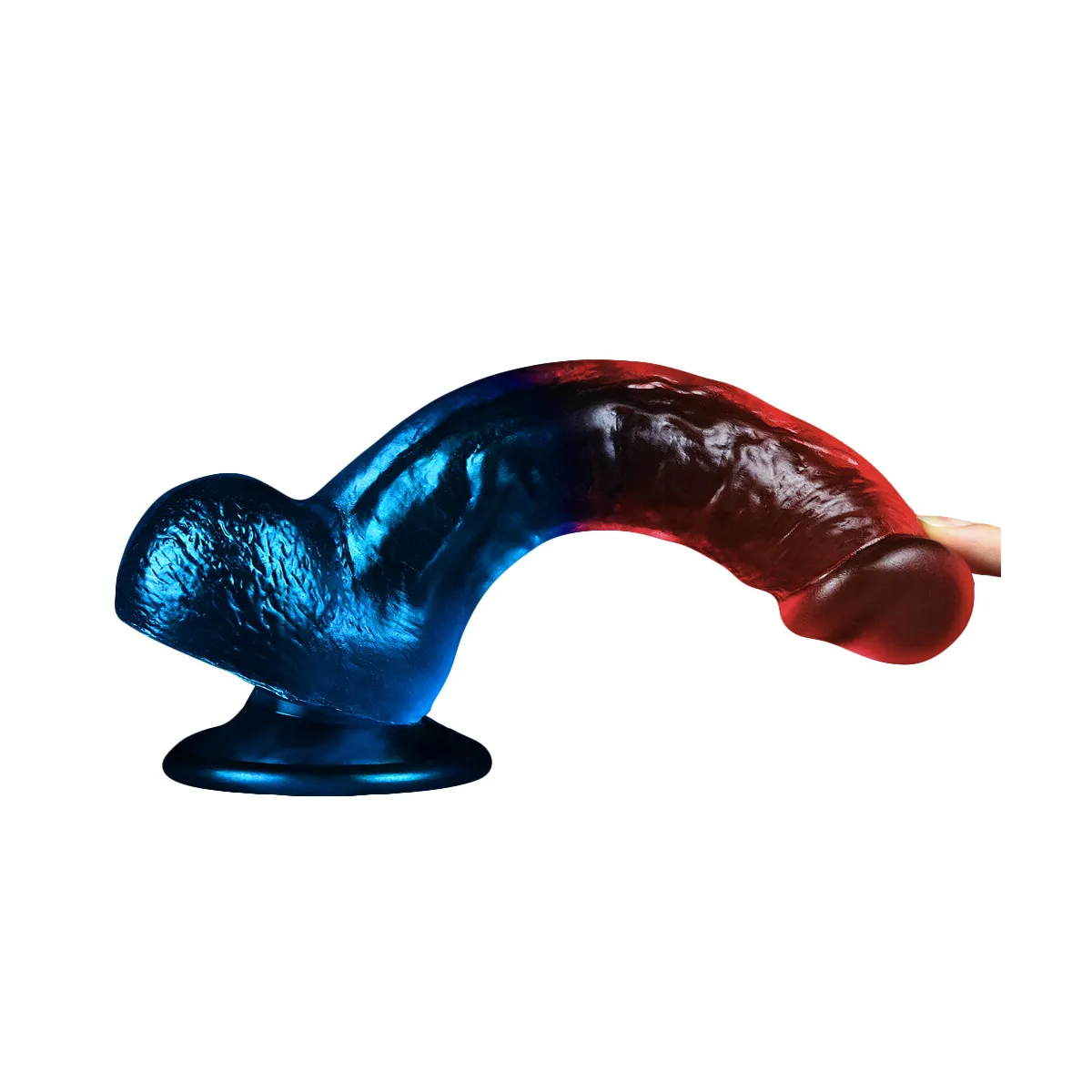 Dildo Realistico bicolor Veloro 20 cm Dildo Realistico bicolor Veloro 20 cm