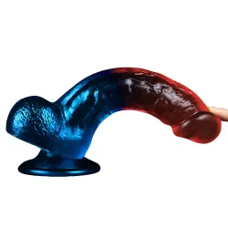 Dildo Realistico bicolor Veloro 20 cm Dildo Realistico bicolor Veloro 20 cm