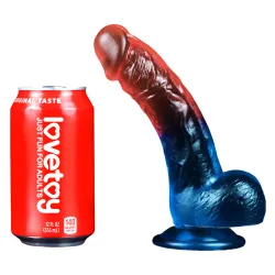 Dildo Realistico bicolor Veloro 20 cm Dildo Realistico bicolor Veloro 20 cm