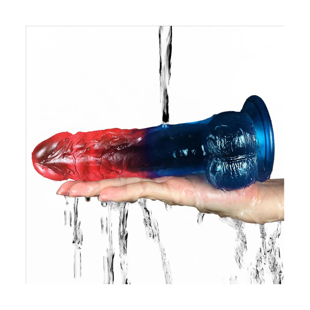 Dildo Realistico bicolor Veloro 20 cm Dildo Realistico bicolor Veloro 20 cm