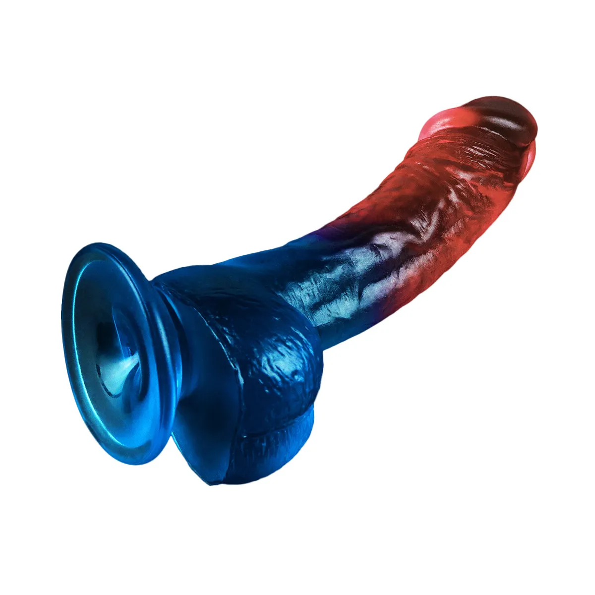 Dildo Realistico bicolor Veloro 20 cm Dildo Realistico bicolor Veloro 20 cm