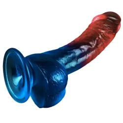 Dildo Realistico bicolor Veloro 20 cm Dildo Realistico bicolor Veloro 20 cm