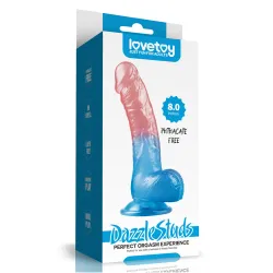 Dildo Realistico bicolor Veloro 20 cm Dildo Realistico bicolor Veloro 20 cm