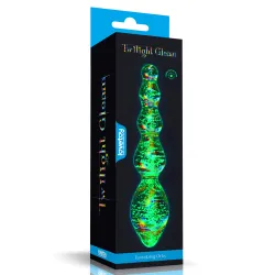 Dildo Vetro Anale fluorescente 16,3 cm