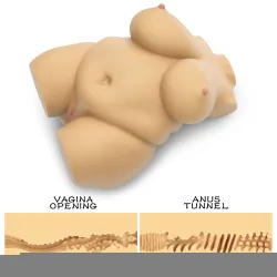 Masturbatore uomo mini busto femminile curvy