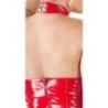 lingerie body sexy per donna aderente rosso cin lattice latex con apertura seno e intimo lingerie body sexy per donna aderente rosso cin lattice latex con apertura seno e intimo