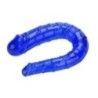 Fallo doppio Twin Play blu 29 cm Fallo doppio Twin Play blu 29 cm