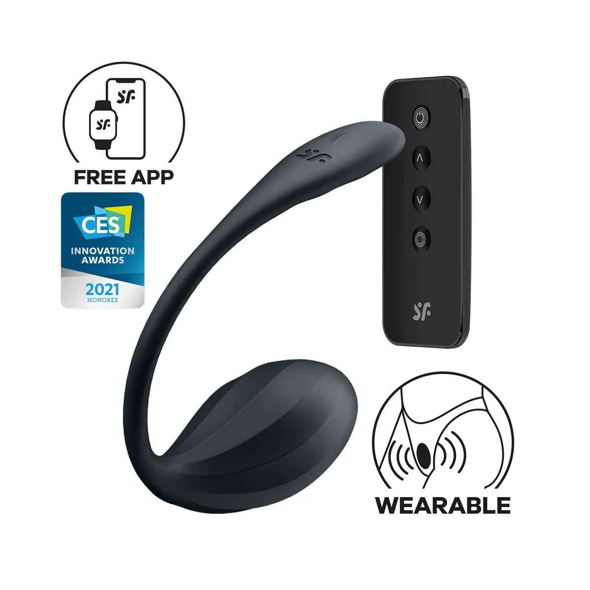 Ovetto vibrante Ribbed Petal 7,5 cm