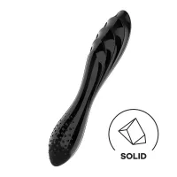 Dildo in vetro Dazzling Crystal 1 nero 18 cm