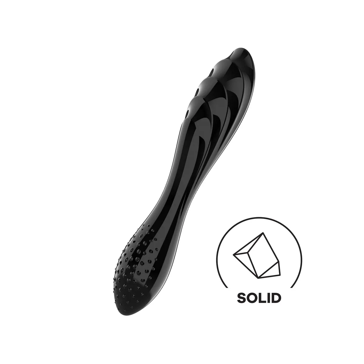 Dildo in vetro Dazzling Crystal 1 nero 18 cm Dildo in vetro Dazzling Crystal 1 nero 18 cm