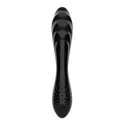 Dildo in vetro Dazzling Crystal 1 nero 18 cm Dildo in vetro Dazzling Crystal 1 nero 18 cm