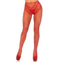 Collant sexy aperto con incrocio retro rosso Collant sexy aperto con incrocio retro rosso