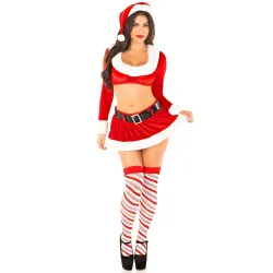 Costume sexy babbo Natale da donna 3 pz Costume sexy babbo Natale da donna 3 pz