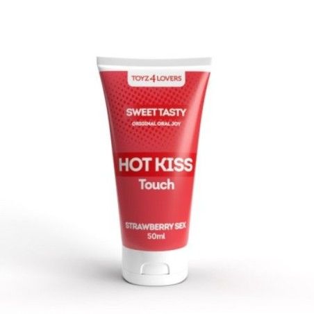 Gel intimo Hot Kiss commestibile fragola 50ml