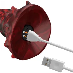 Dildo Monster vibrante doppio 19 cm