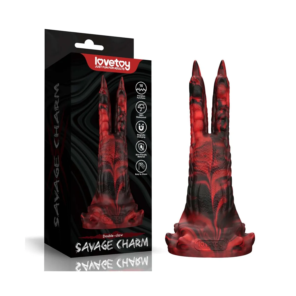 Dildo Monster vibrante doppio 19 cm