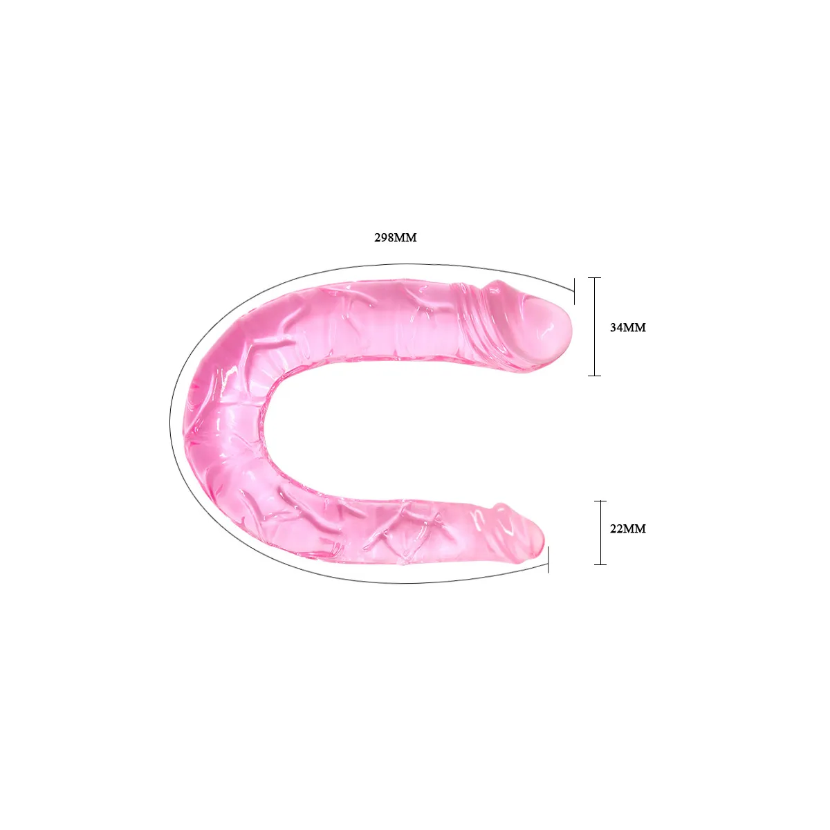 Dildo Doppio in jelly dual dong 29,8 cm