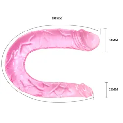 Dildo Doppio in jelly dual dong 29,8 cm Dildo Doppio in jelly dual dong 29,8 cm