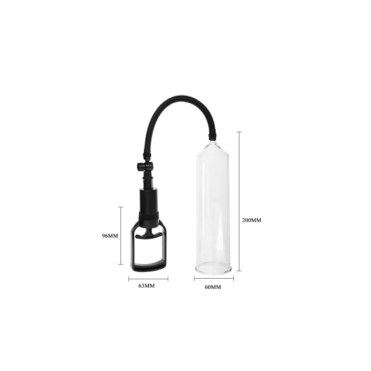 Pompa per pene manuale da 20 cm