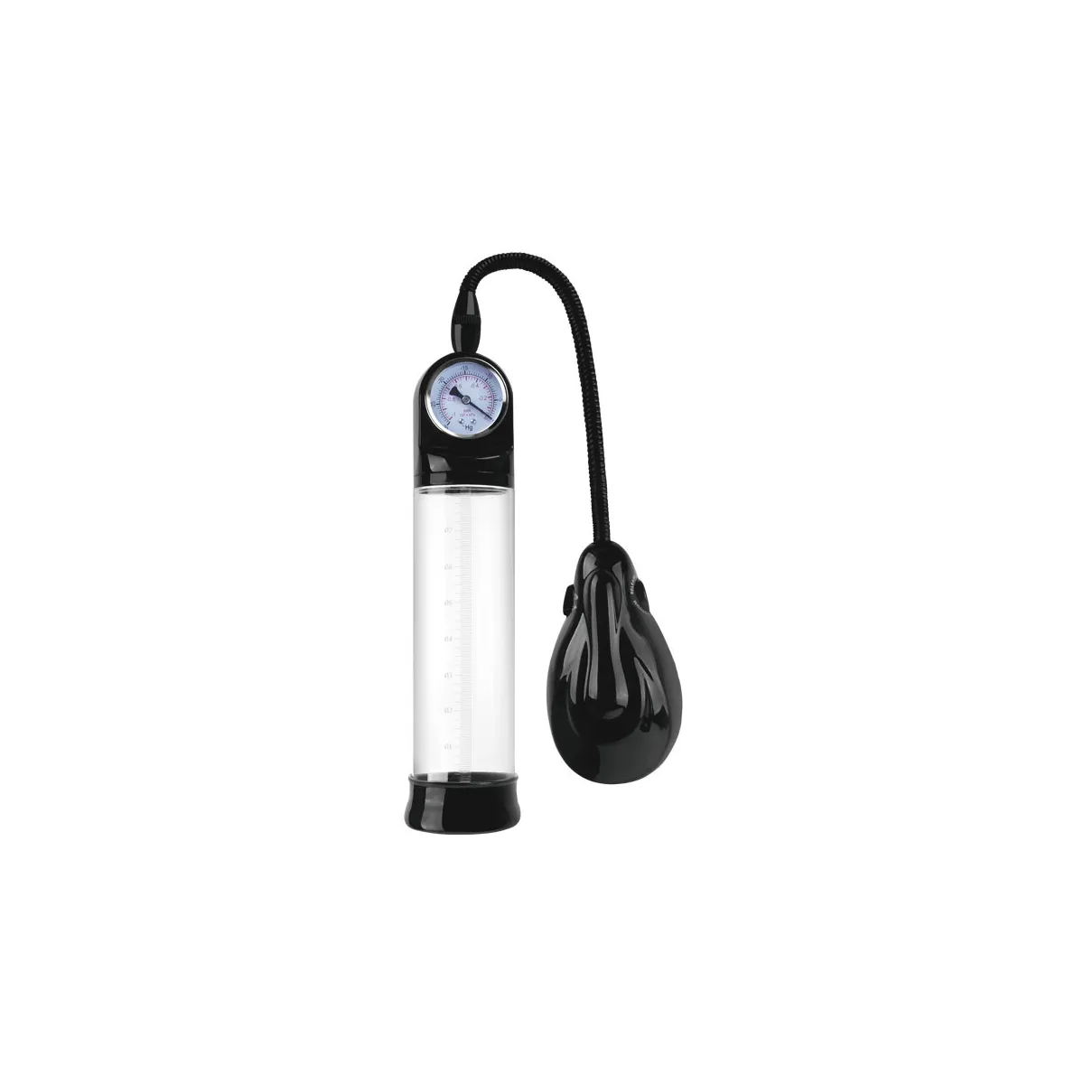 Pompa per Pene a Batterie con Barometro 29 cm