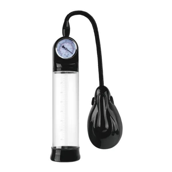 Pompa per Pene a Batterie con Barometro 29 cm
